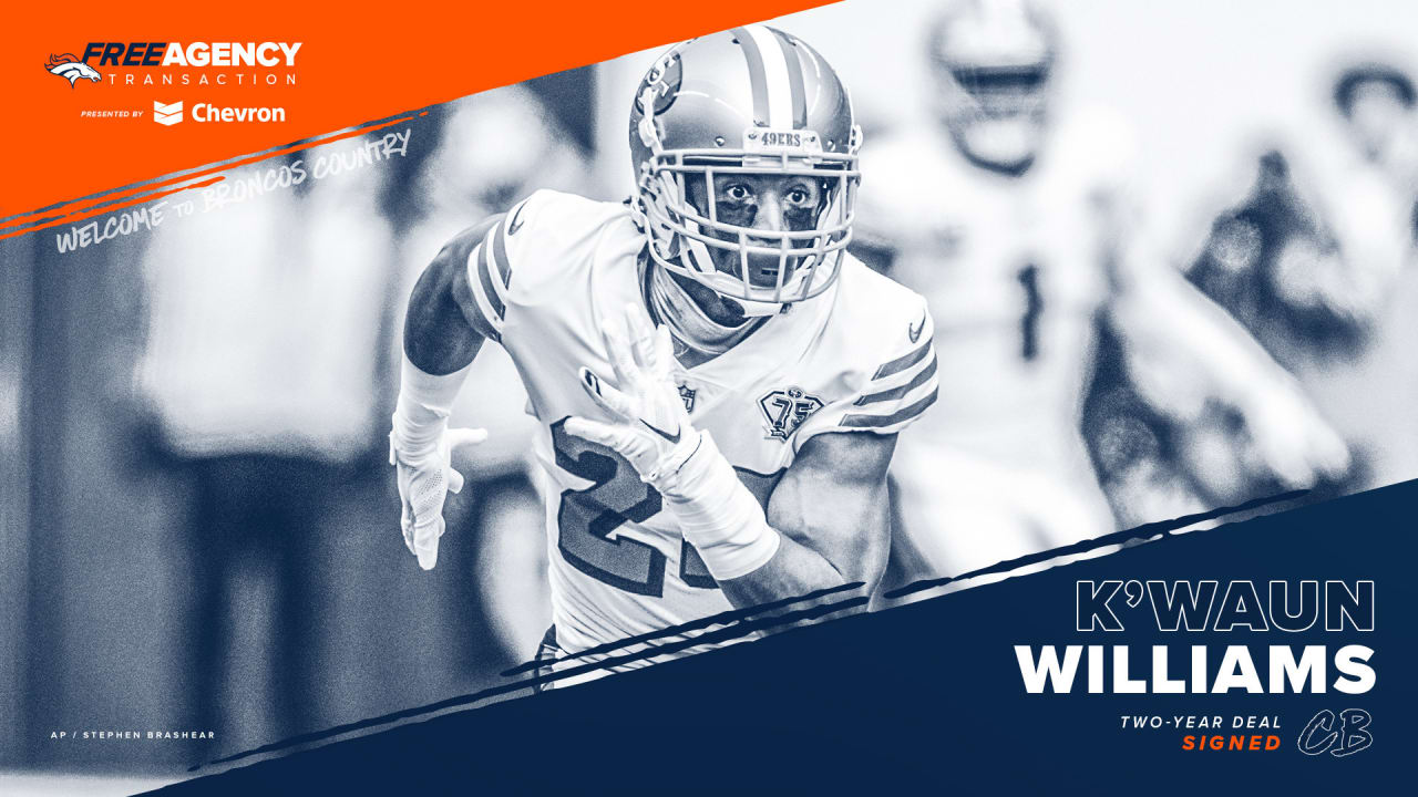 Broncos sign CB K’Waun Williams to two-year deal