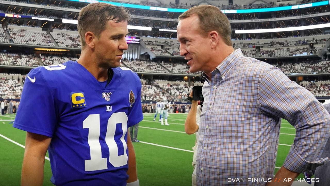 Peyton and Eli Manning are mic'd up at NFL Pro Bowl practice 