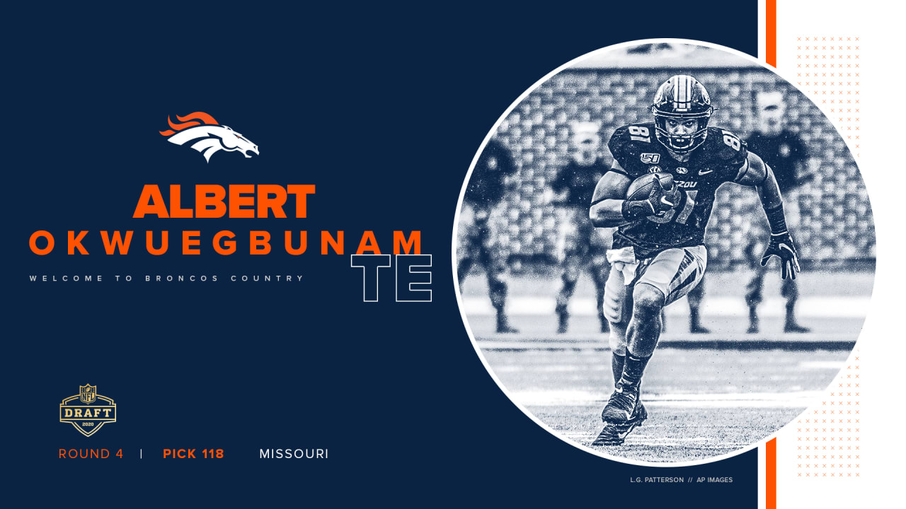 Eagles acquire TE Albert Okwuegbunam from the Denver Broncos