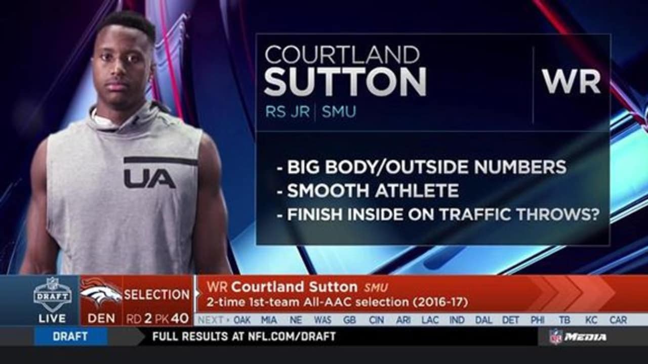 NFL draft prospect Courtland Sutton was prolific at SMU, but WR has  deficits in these areas