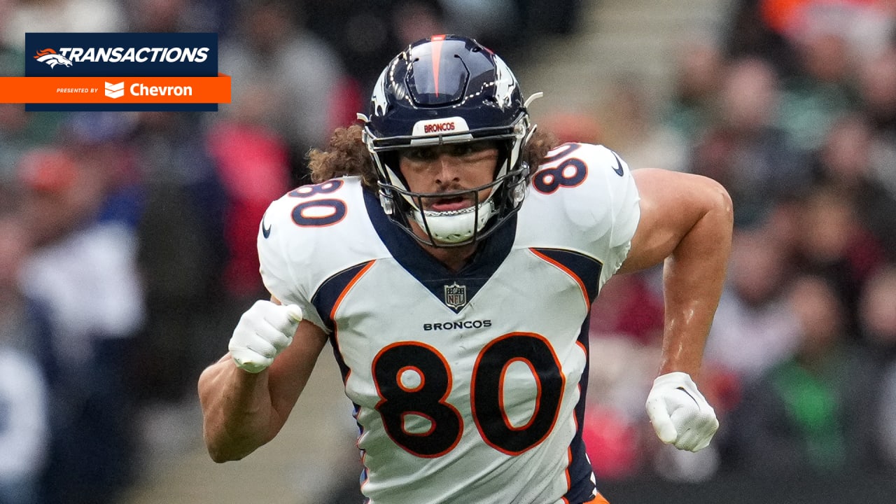 Broncos activate TE Greg Dulcich from IR, elevate WR Lil'Jordan Humphrey and NT Tyler Lancaster for 'Thursday Night Football'
