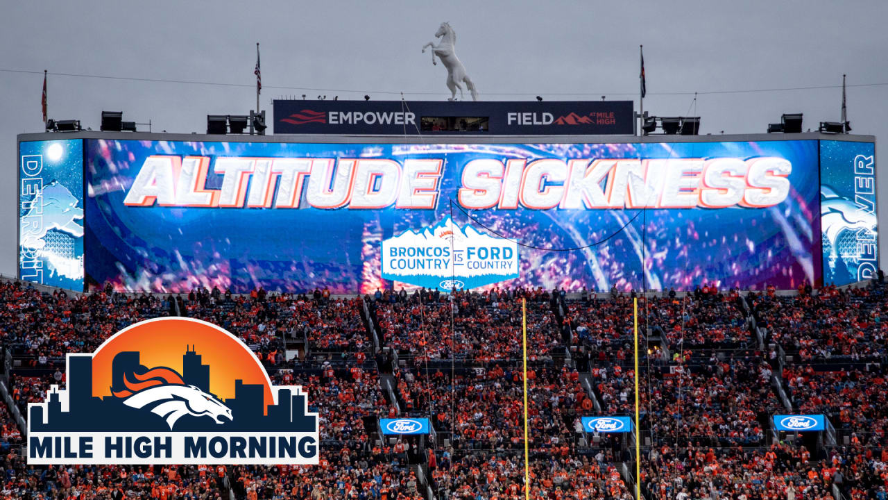 Mile High Morning Broncos to get special Mile High homefield
