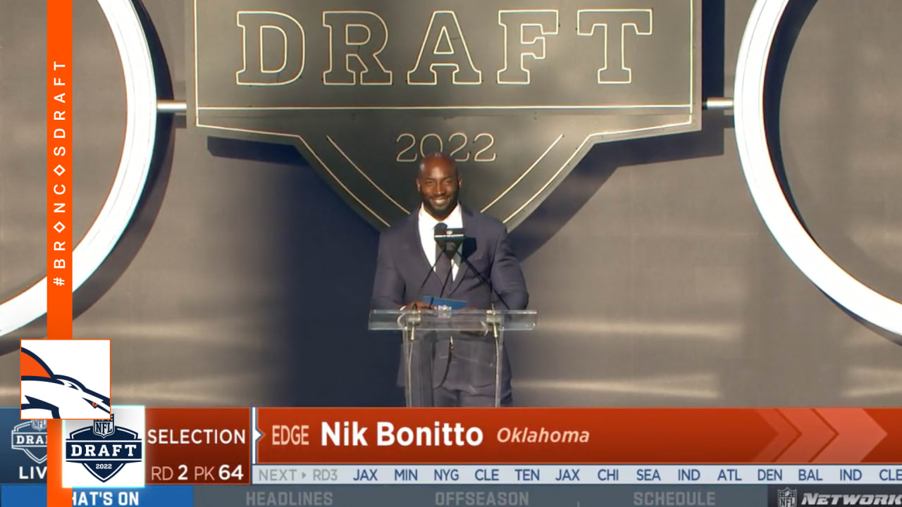 OU football: Sooners' Nik Bonitto selected by Denver Broncos in 2nd round  of 2022 NFL Draft (Twitter reacts, read more), Sports