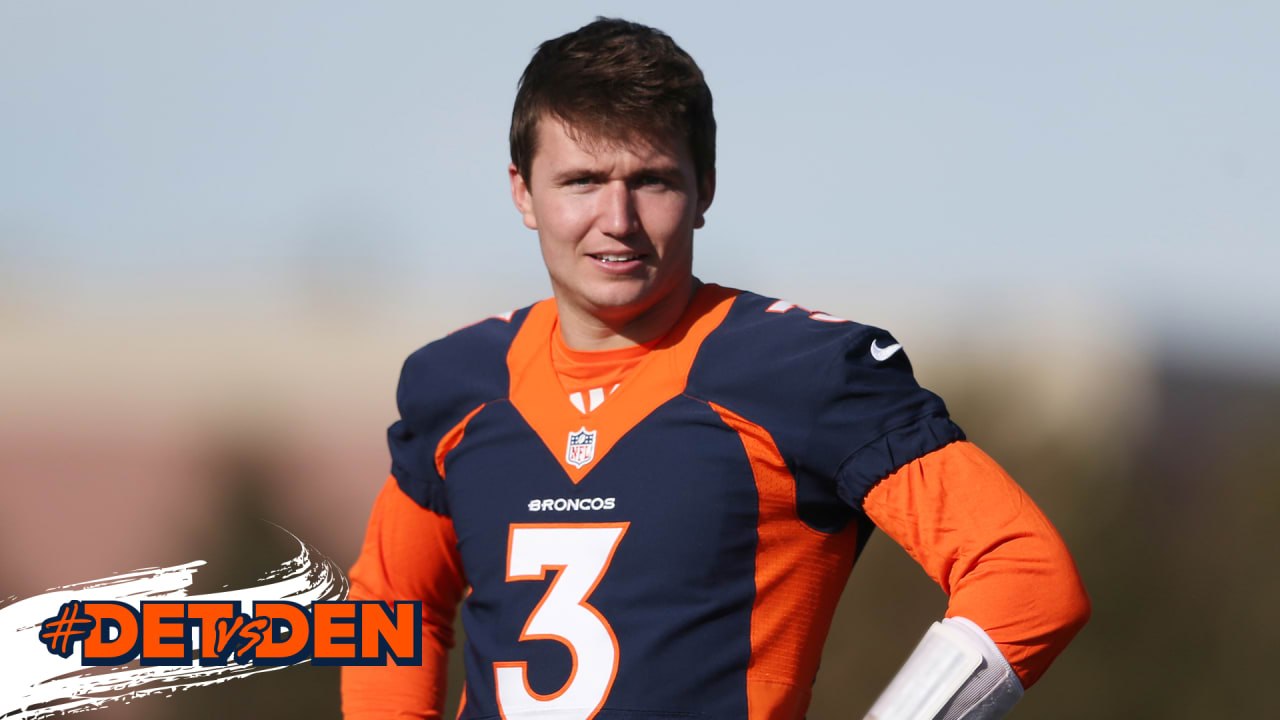 Drew Lock Denver Broncos jerseys hit the shelves for Christmas