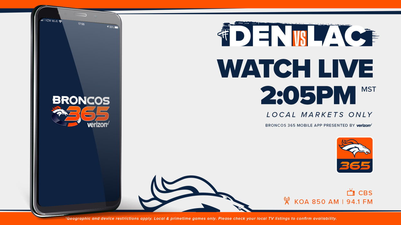 How to Watch Broncos vs. Chargers on January 2, 2022