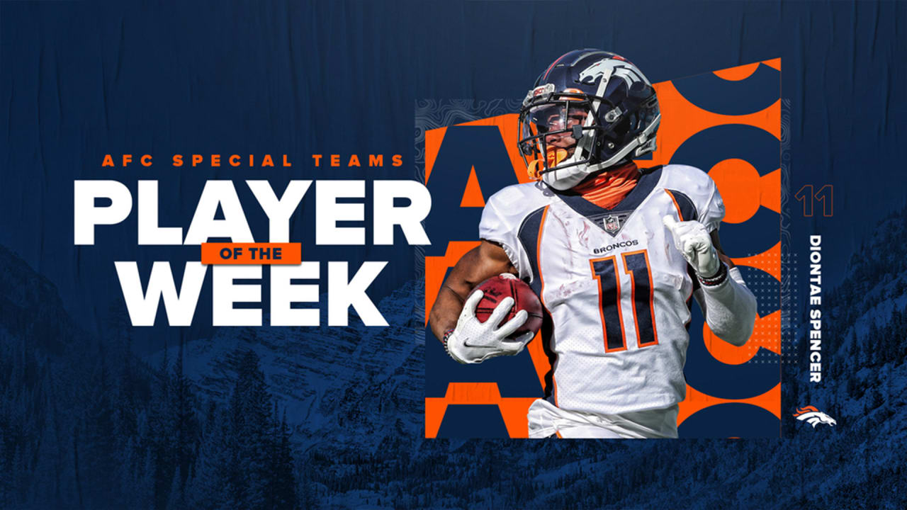 Diontae Spencer named AFC Special Teams Player of the Week after