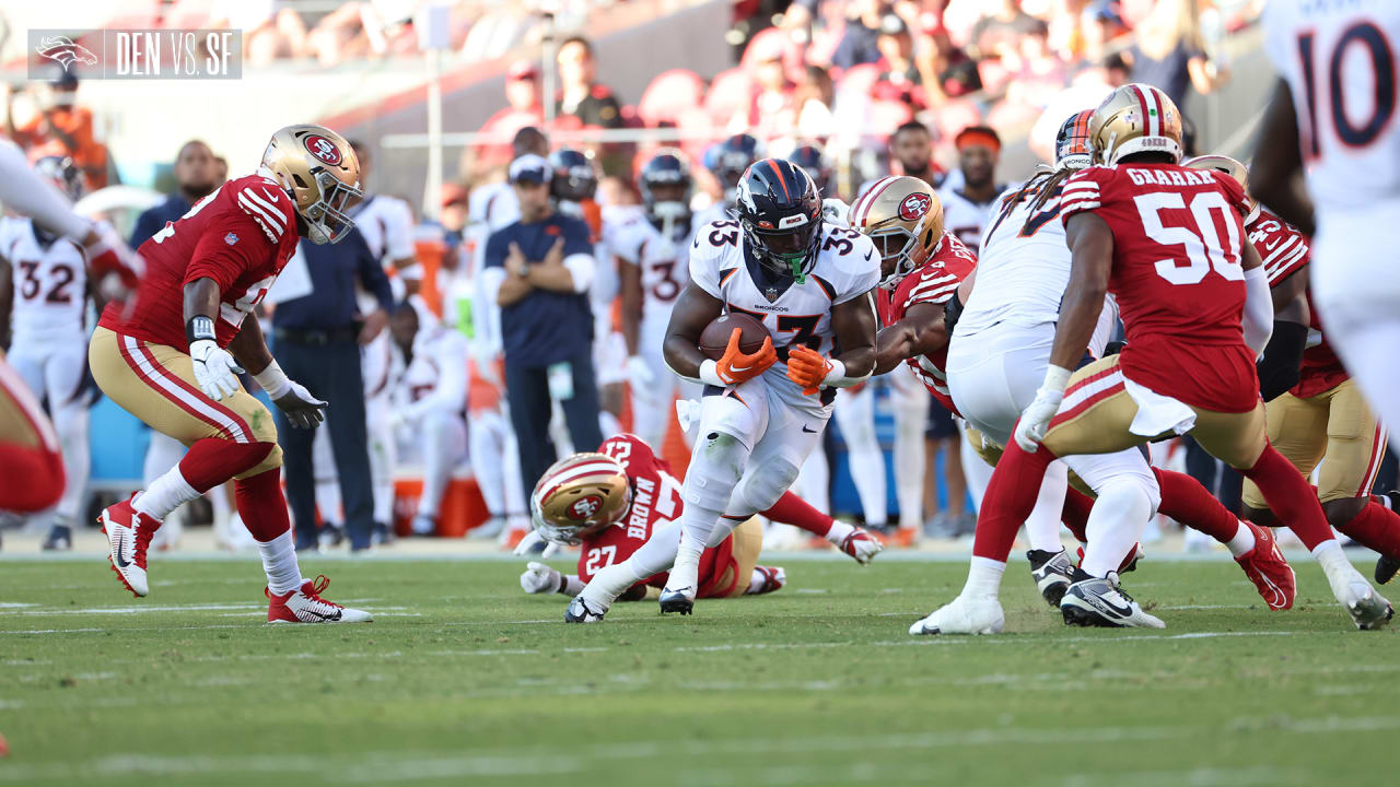 Javonte Williams makes his first catch since 2022 injury