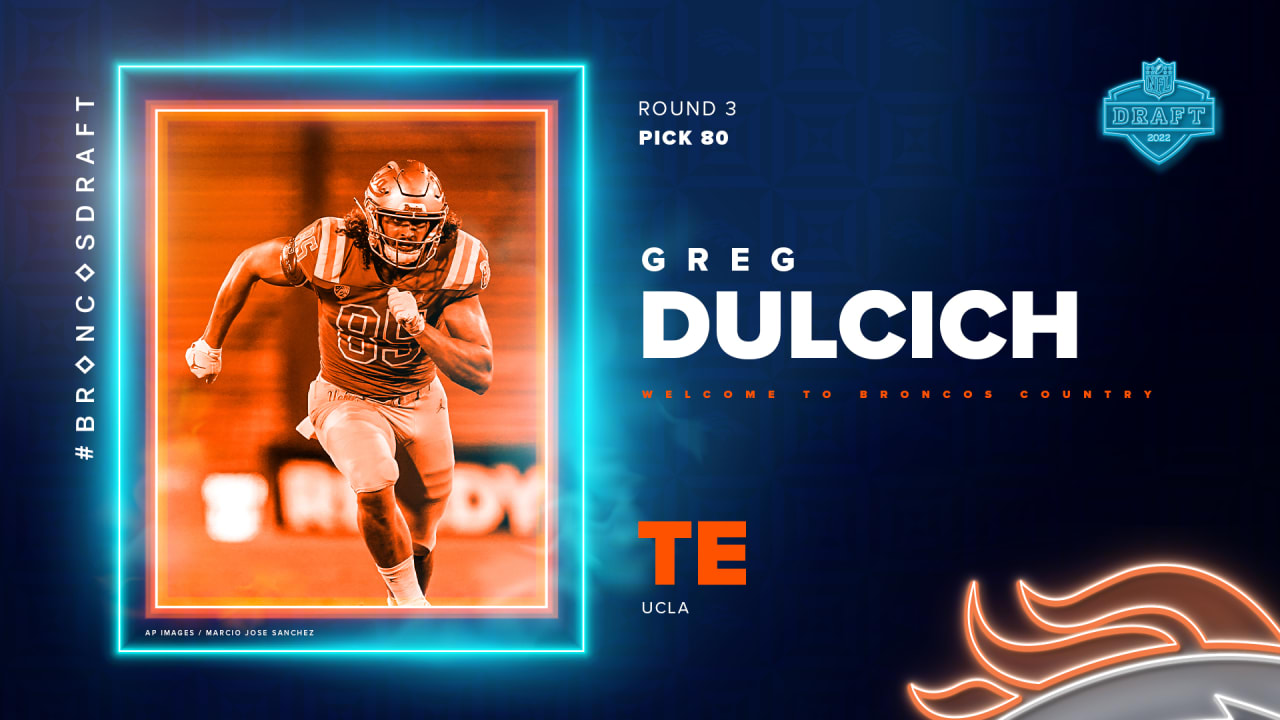 Broncos select TE Greg Dulcich with 80th-overall pick