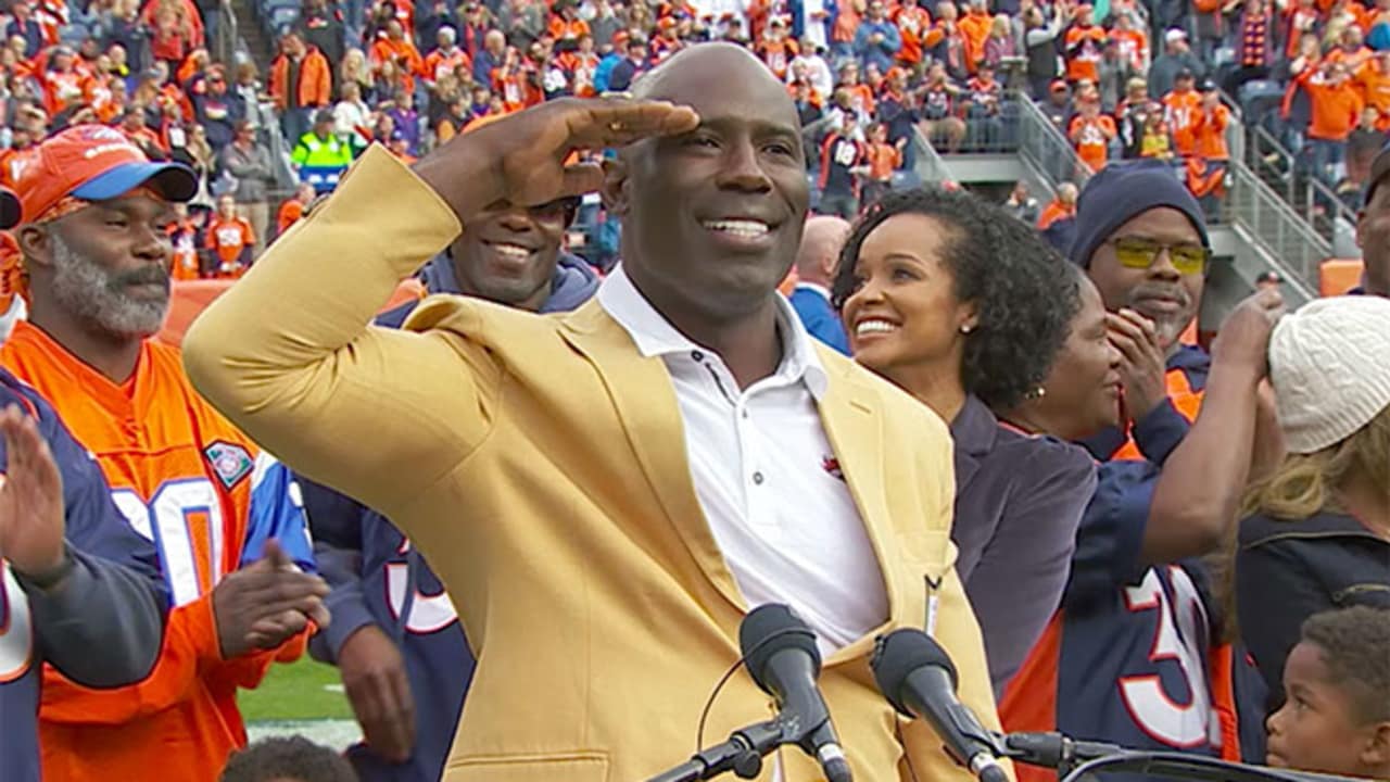 WATCH: Terrell Davis receives his gold Hall of Fame jacket – The Denver Post