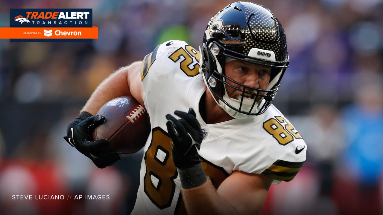 Broncos acquire TE Adam Trautman, seventh-round pick from Saints