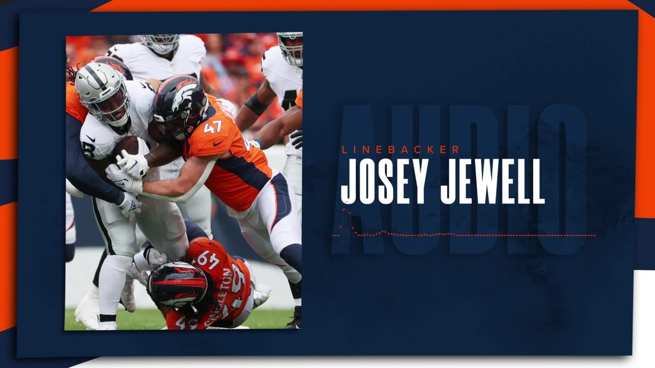 ILB Josey Jewell on Denver stopping the Raiders' playmakers: 'That's what  we're going to have to do, week in and week out'