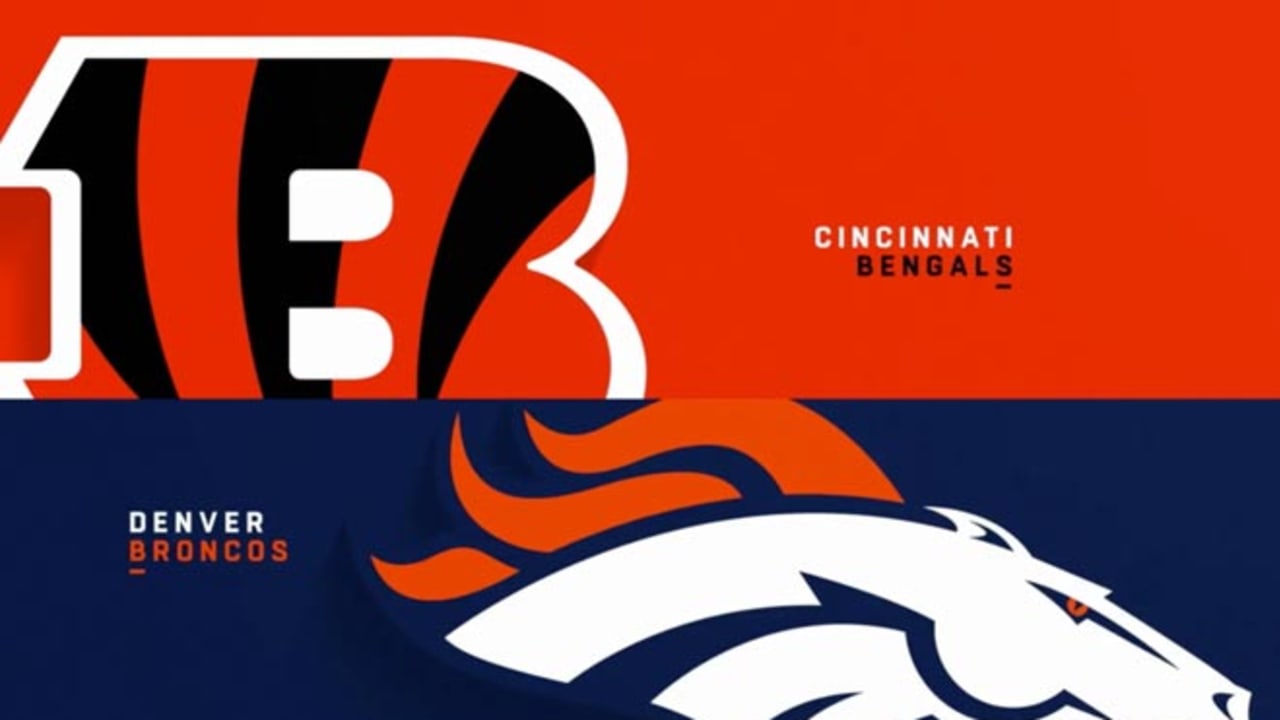 Bengals vs. Broncos Logos