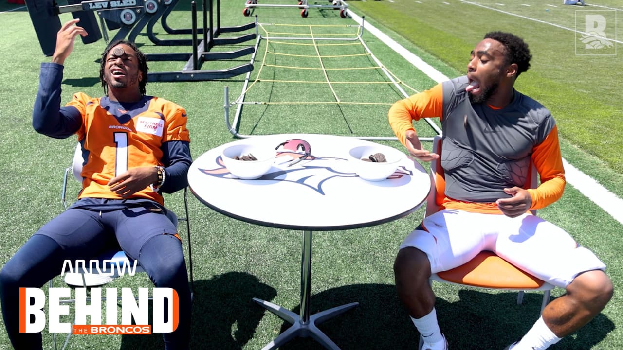 Behind the Broncos KJ Hamler and Montrell Washington take the cookie