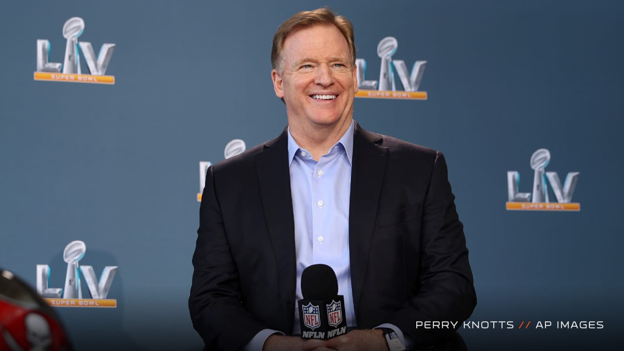 NFL Commissioner Roger Goodell provides updates on offseason plans, international series ahead of Super Bowl LV