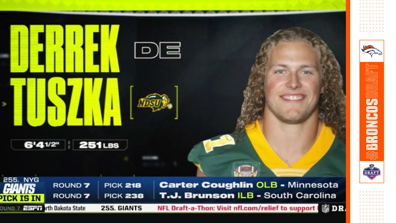 Broncos draft Derrek Tuszka in Round 7 of the 2020 NFL Draft