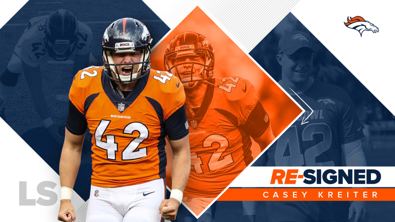 Broncos Re Sign Long Snapper Casey Kreiter - nfl football 2 roblox twitter