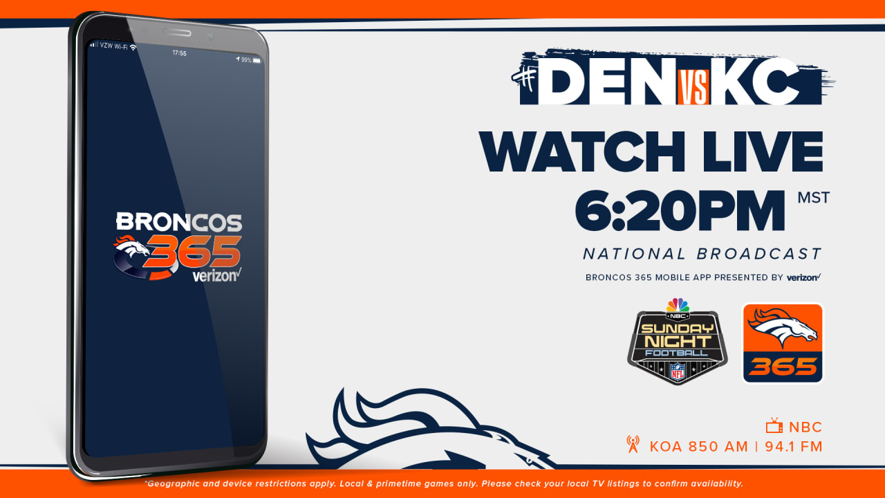 Denver Broncos vs Kansas City Chiefs live stream 2021 for Week 13