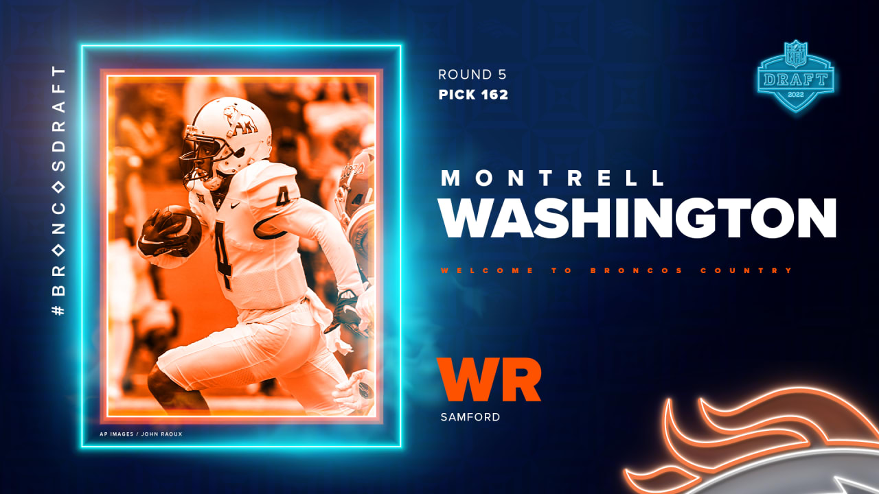 Broncos select WR Montrell Washington with 162nd-overall pick