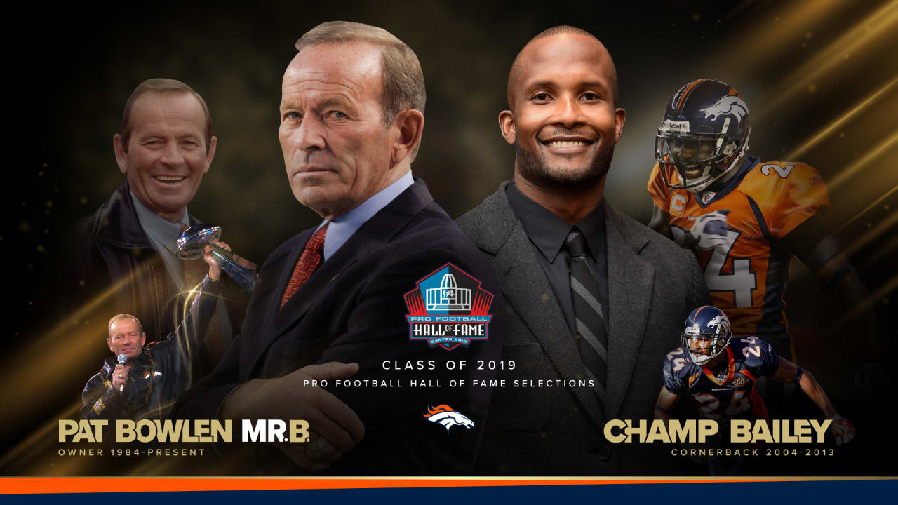 Owner Pat Bowlen, cornerback Champ Bailey elected to Pro Football Hall of  Fame