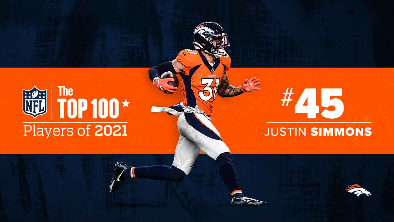 Broncos safety Justin Simmons scores third consecutive NFL Top 100 ranking  with rise to 59th overall