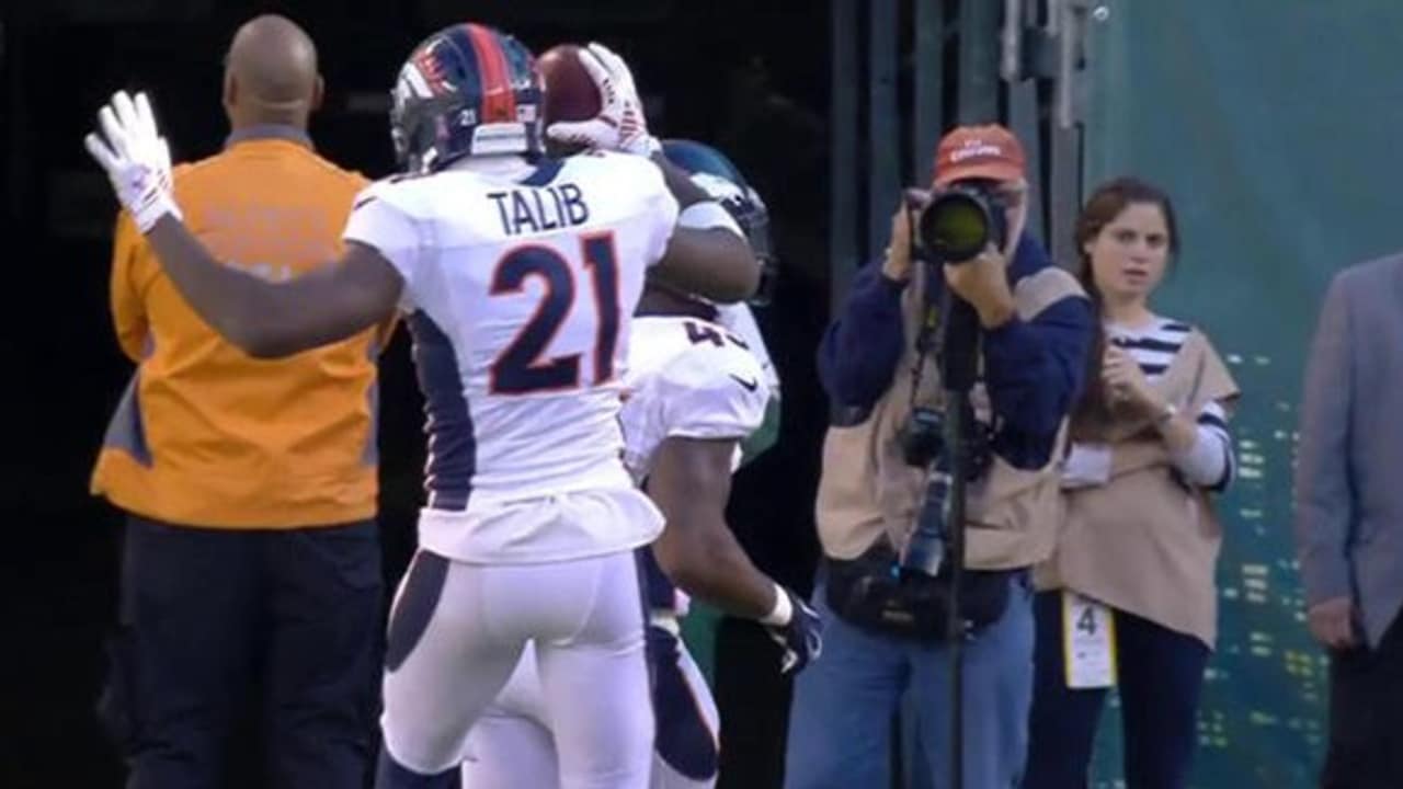 Watch: Aqib Talib picks off Joe Flacco, returns for game-winning touchdown