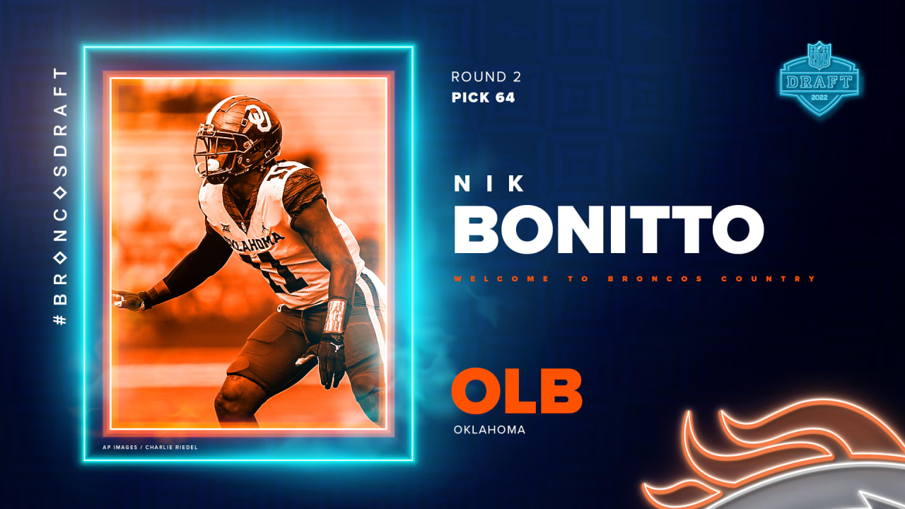 2022 NFL Draft: OLB Nik Bonitto, Oklahoma, Round 2, Pick 64