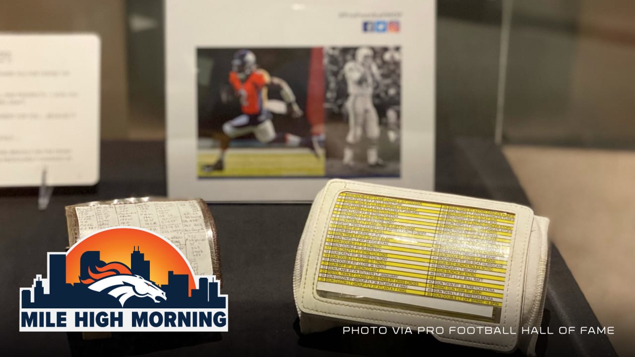 Denver Broncos: Kendall Hinton's wristband going into Hall of Fame