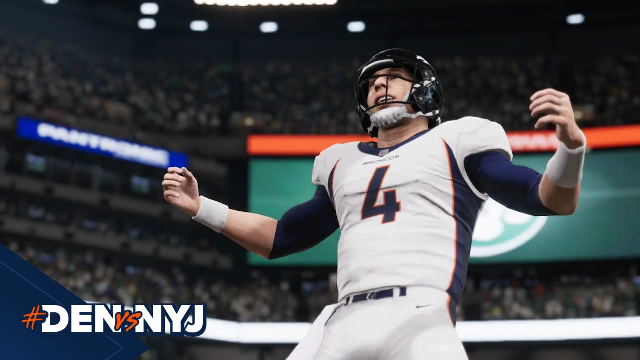 Denver Broncos vs. New York Jets Madden 21 simulation