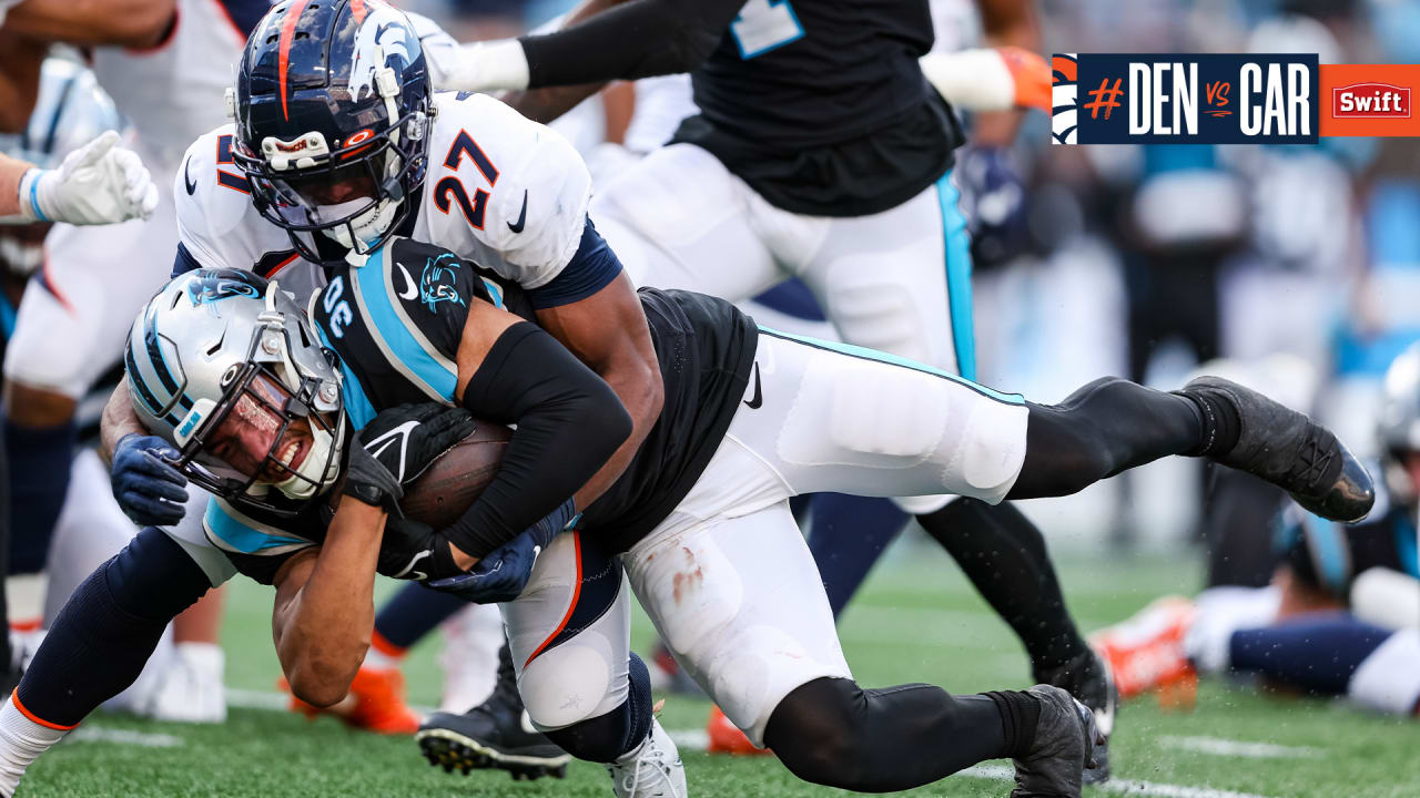 Carolina Panthers Game-Used Football vs. Denver Broncos on November 27 2022