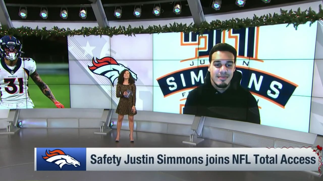 NFL Total Access: Justin Simmons talks Walter Payton NFL Man of the ...