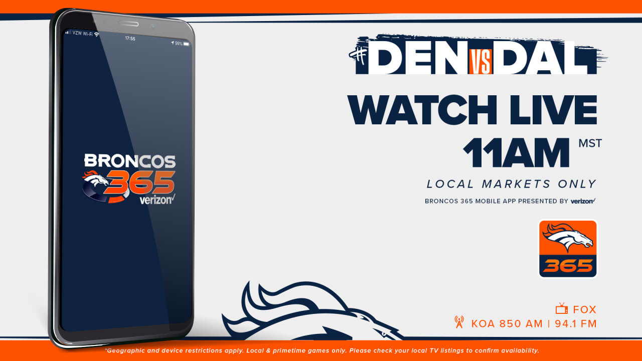 How to watch, stream, listen and bet on the Cowboys vs Broncos game