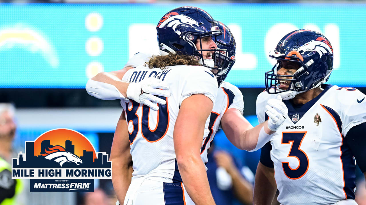 Mile High Morning: Rookie TE Greg Dulcich scores touchdown in first NFL game