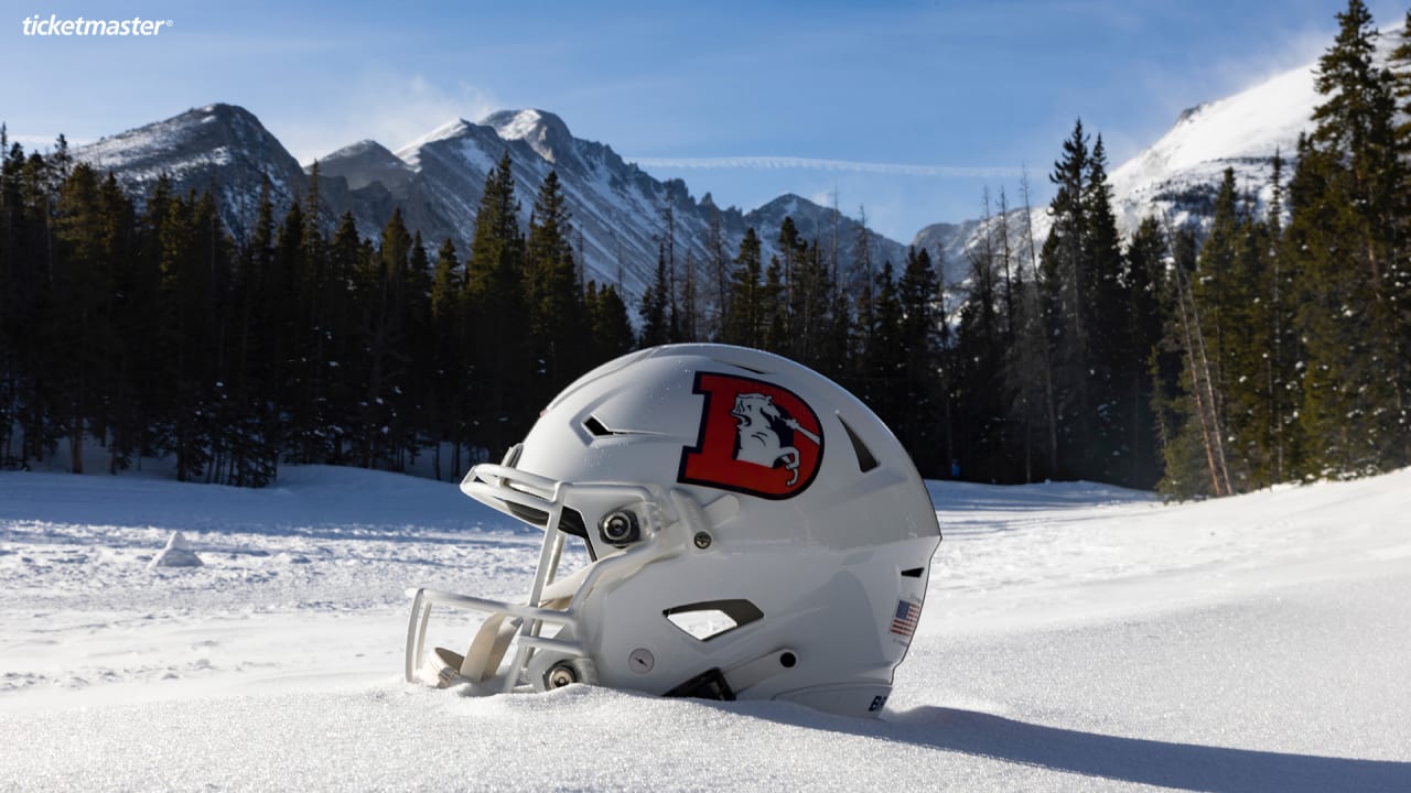 Broncos officially unveil white alternate helmet, call it Snowcapped -  Denver Sports