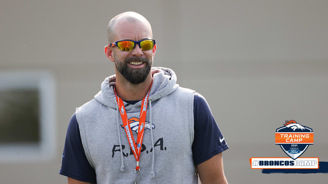 Wired At #BroncosCamp: Inside Practice With WRs Coach Zach Azzanni