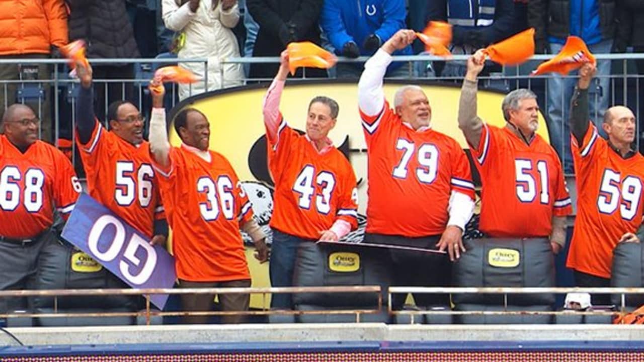 Broncos' 1977 Orange Crush defense honored at half of Colts