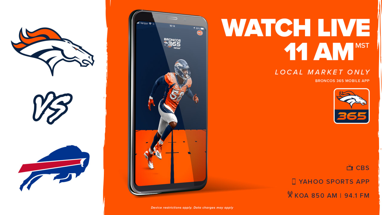 Watch Broncos @ Bills Live Stream