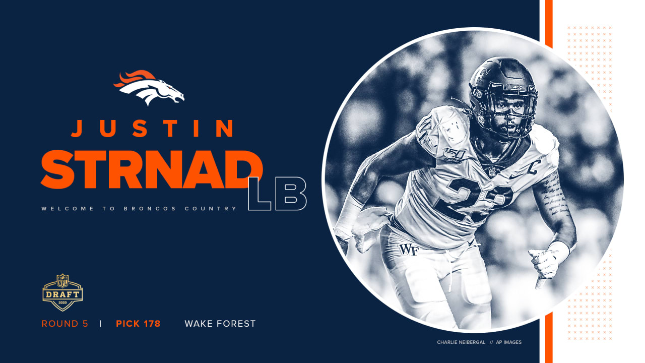 Justin Strnad selected by Denver Broncos in fifth round of NFL draft