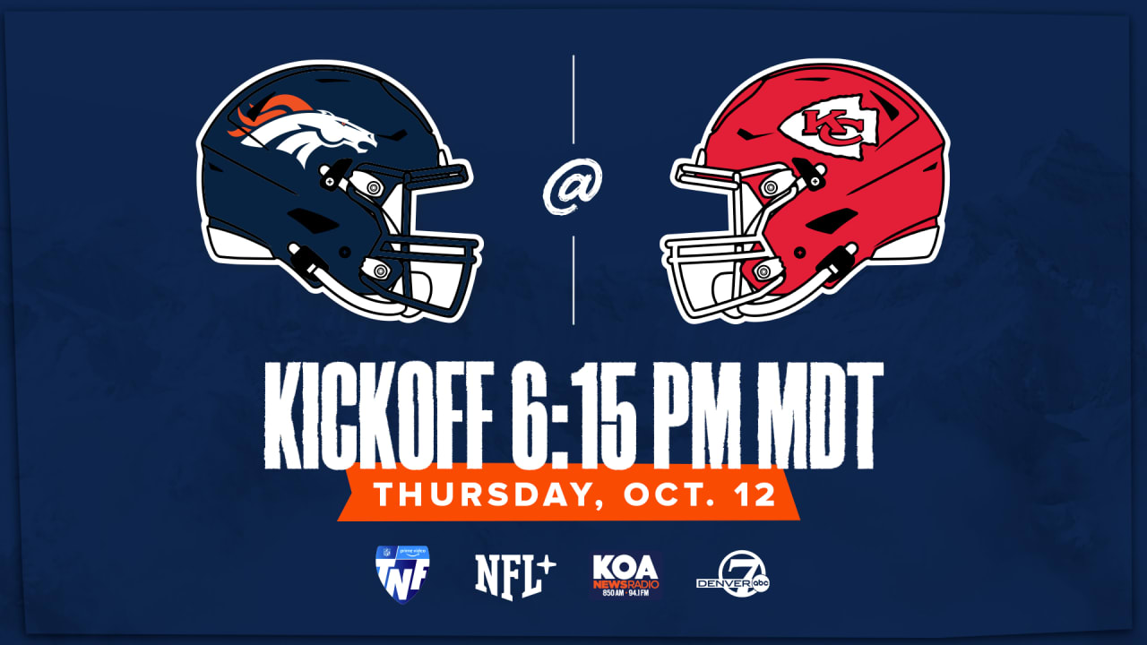 Denver Broncos at Kansas City Chiefs: How to watch, listen and live stream