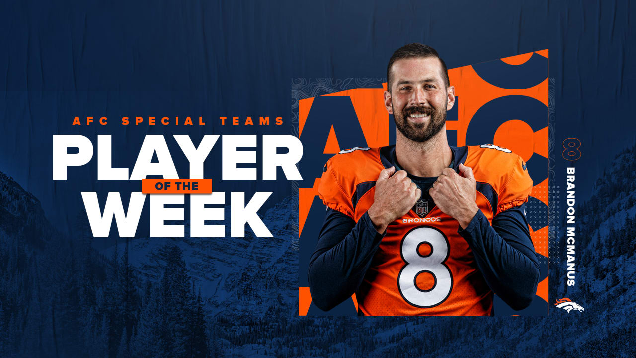 Brandon McManus named AFC Special Teams Player of the Week