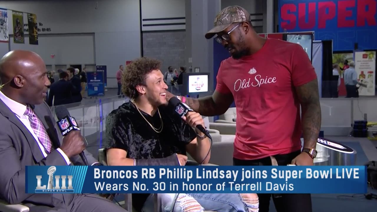 Phillip Lindsay asks Terrell Davis if he can 'rock' No. 30