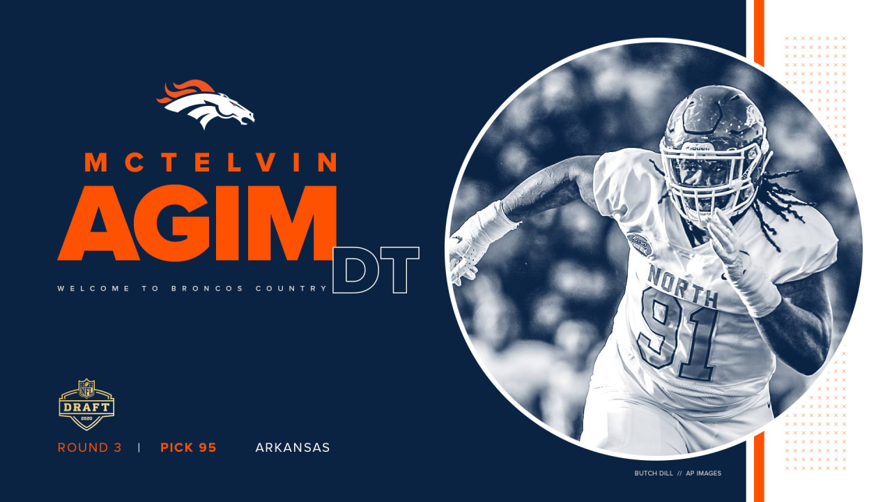 Broncos choose DT McTelvin Agim for their fifth pick in the NFL Draft