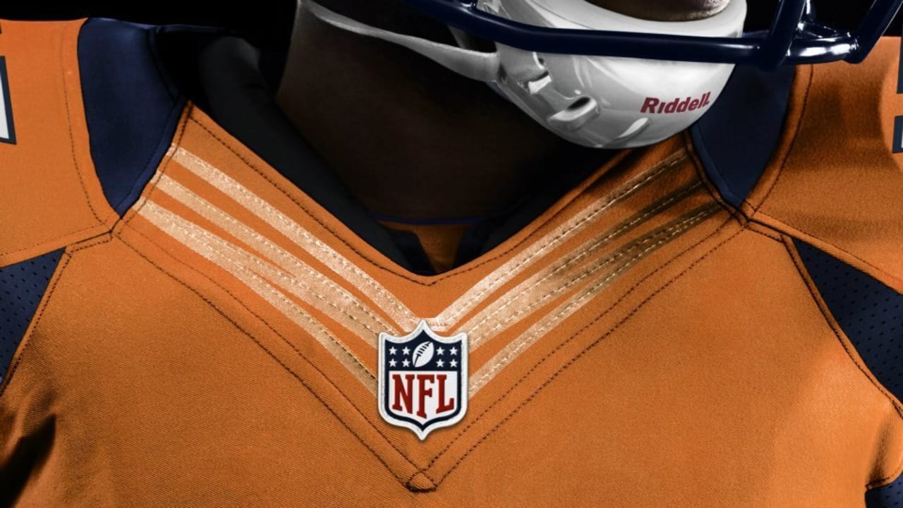 Saw a broncos uniform redesign posted yesterday and found these on twitter  posted by @addicted2helmet : r/DenverBroncos