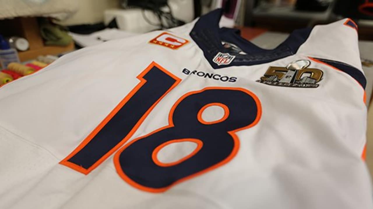 patch on broncos jersey