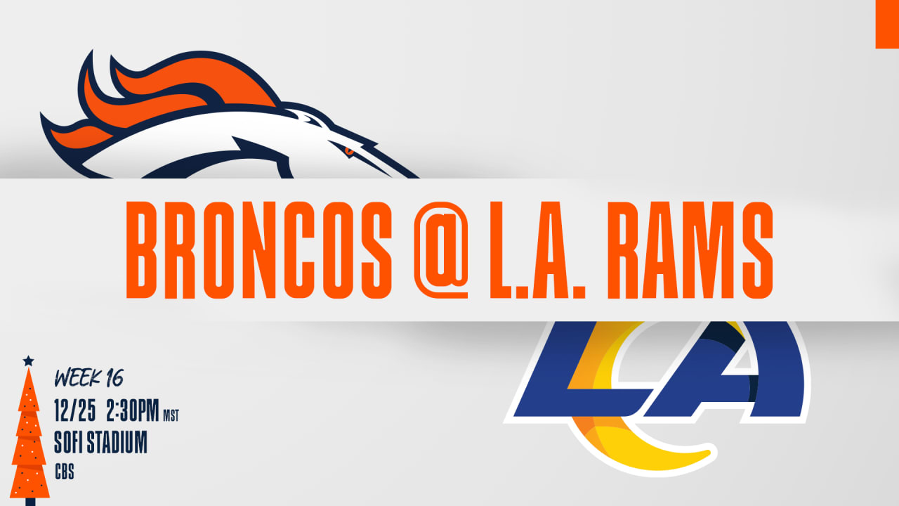 What time is the Los Angeles Rams vs. Denver Broncos game tonight