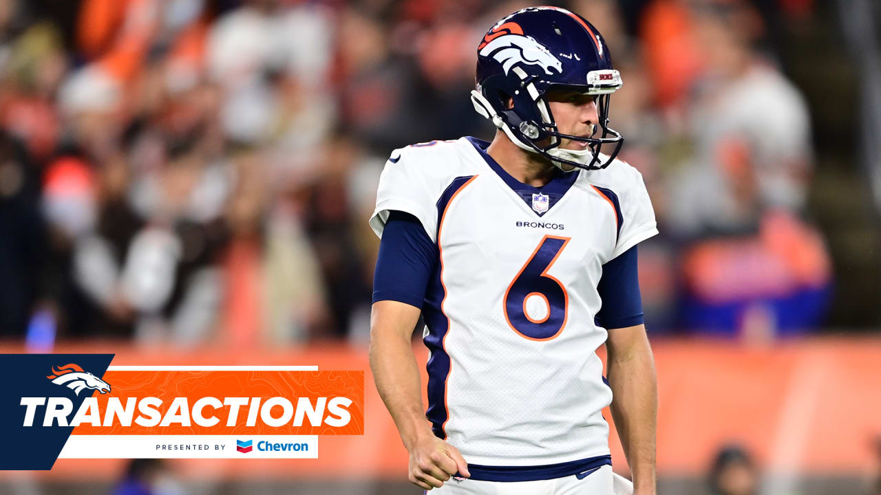 Broncos release P Sam Martin, make series of other roster moves