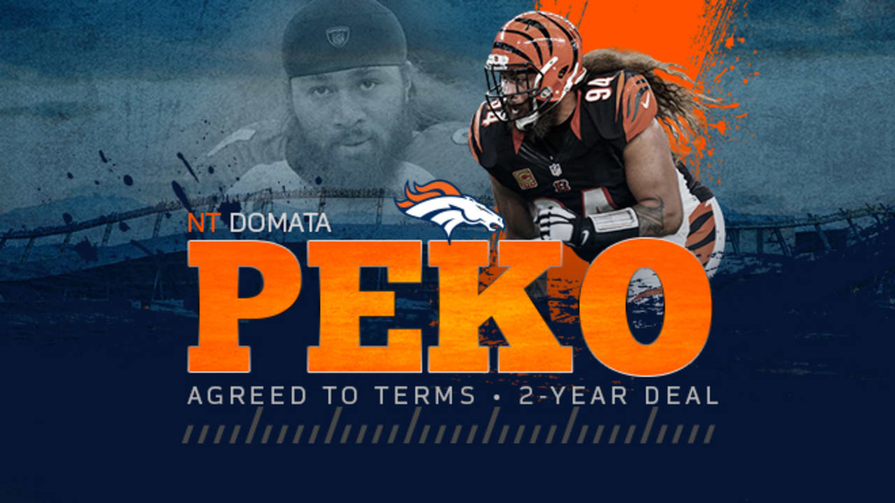 Broncos agree to terms on two-year contract with Domata Peko