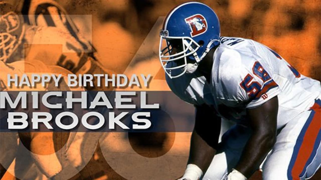 Michael Brooks Rookie 1990 Fleer #20 Denver Broncos