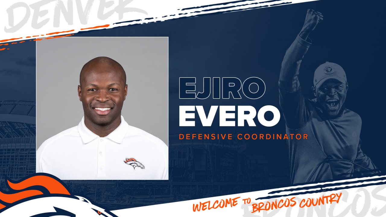 Broncos announce hires of DC Ejiro Evero, STC Dwayne Stukes and DL Coach Marcus Dixon