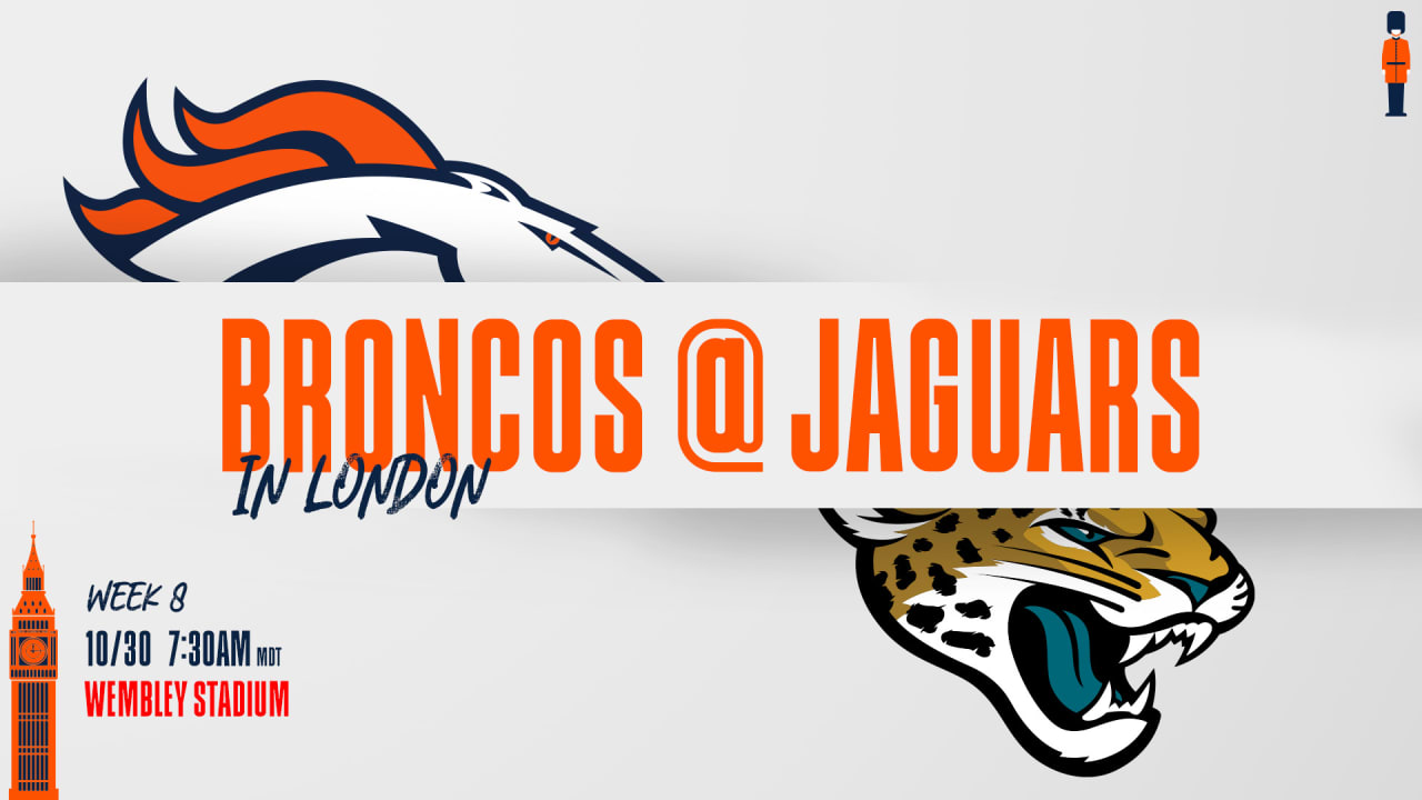 Broncos to play Jaguars in London in Week 8 of 2022 season