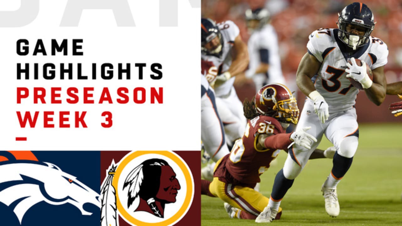 Redskins vs. Broncos highlights, image size:1280x720